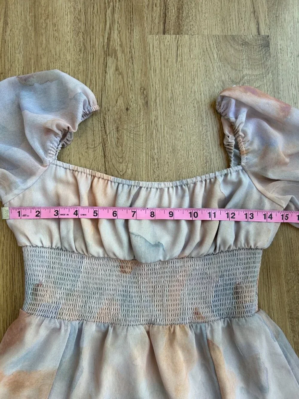 Aritzia‎ Wilfred Bella Slit Dress Small Watercolor Midi Romantic Cottagecore